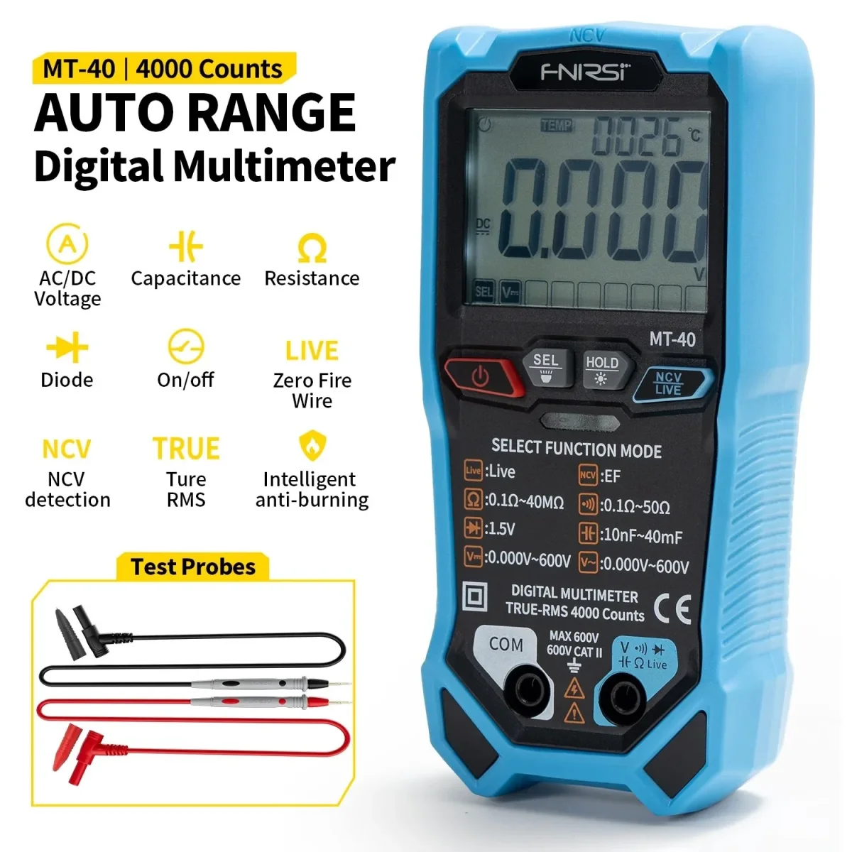 Smart Digital Multimeter - Billede 4