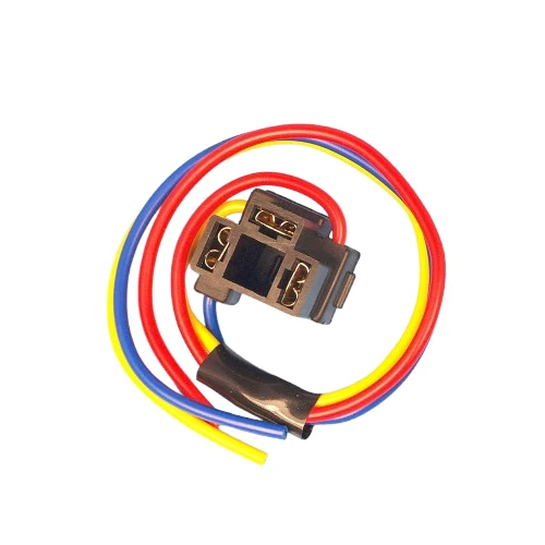2 x H4 3 Pin Forlygte Udskiftning Reparation Pære Holder Stik Stik Ledningsfatning - Billede 2
