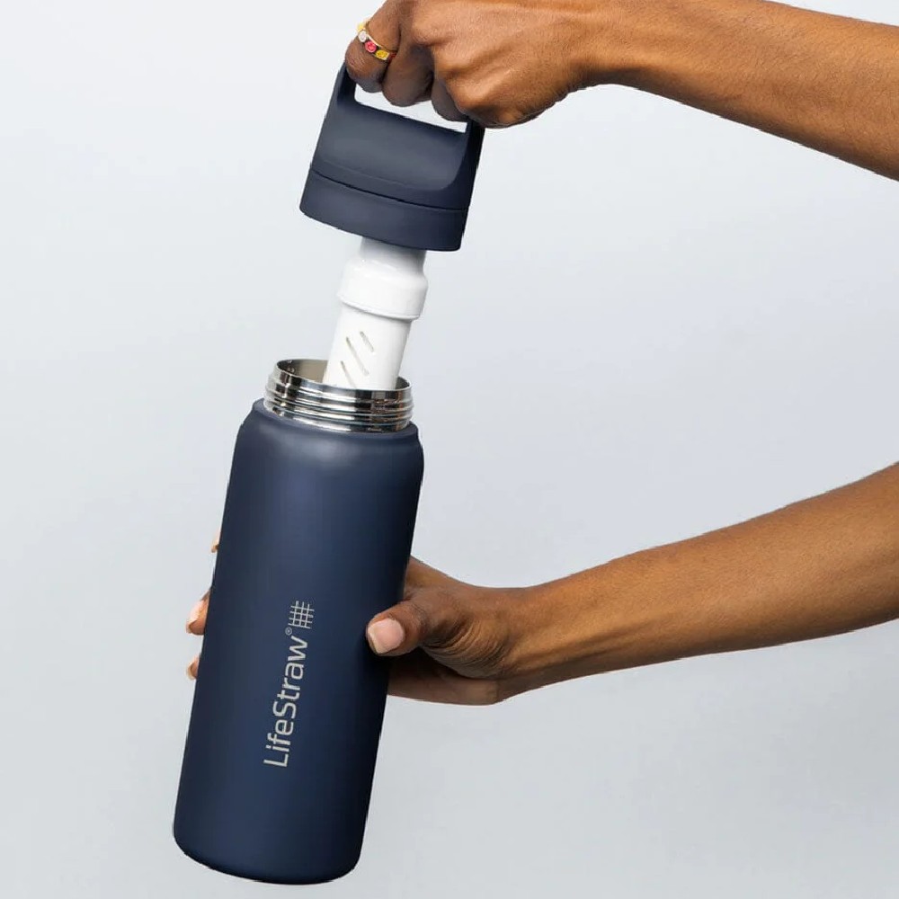 LIFESTRAW Go 2.0 Stainless Steel | 1L Filter Flaske - Billede 2