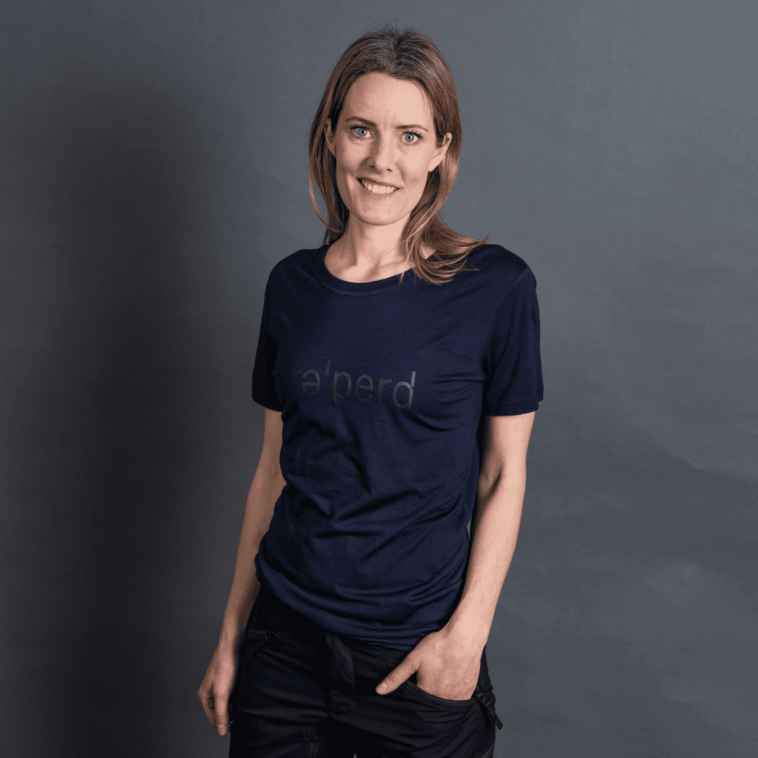 PRE´PERD Womens Lima Logo T-shirt | 100% Merinould - Billede 2